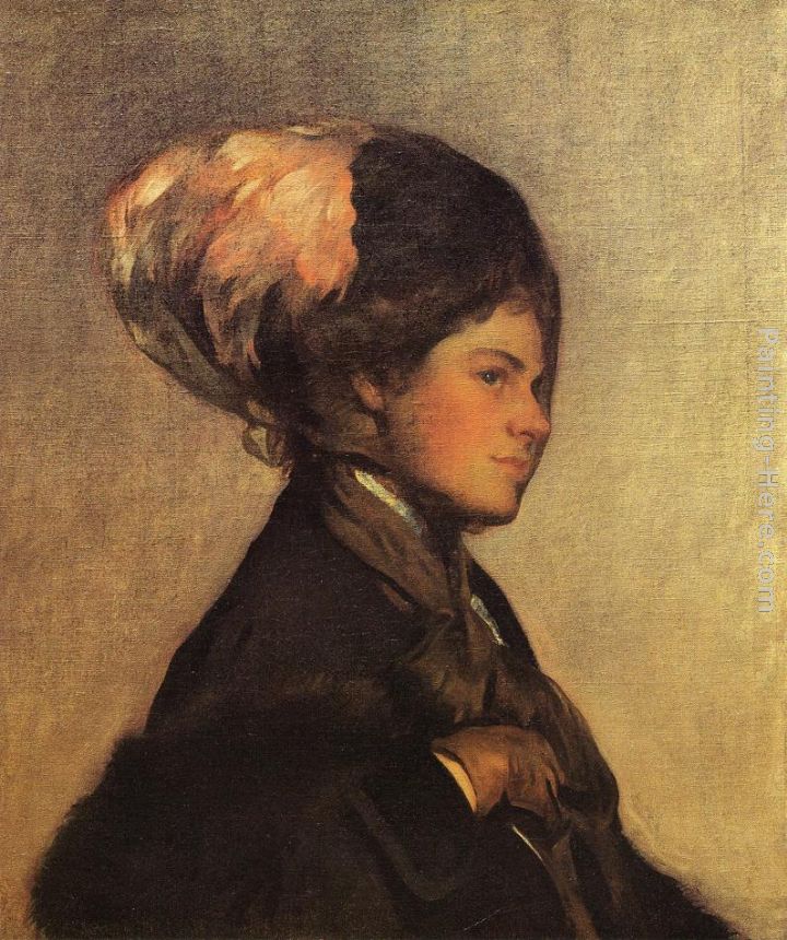 The Pink Feather painting - Joseph Rodefer de Camp The Pink Feather art painting